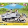 COBI 2332 non  XE TRINH SÁT QUÂN SỰ bộ đồ chơi xếp lắp ráp ghép mô hình Military Army MILITARY SCOUT VEHICLES Quân Sự Bộ Đội 200 khối
