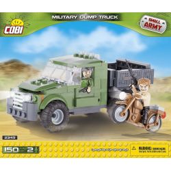 COBI 2345 non  XE BEN QUÂN SỰ bộ đồ chơi xếp lắp ráp ghép mô hình Military Army MILITARY DUMP TRUCK Quân Sự Bộ Đội 150 khối