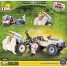COBI 2194 non  XE ĐỊA HÌNH CÓ BỆ PHÓNG TÊN LỬA bộ đồ chơi xếp lắp ráp ghép mô hình Military Army ATV WITH ROCKET LAUNCHER Quân Sự Bộ Đội 90 khối