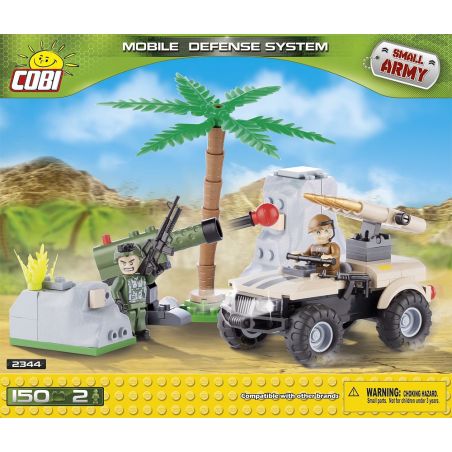COBI 2344 non  HỆ THỐNG PHÒNG THỦ DI ĐỘNG bộ đồ chơi xếp lắp ráp ghép mô hình Military Army MOBILE DEFENCE SYSTEM Quân Sự Bộ Đội 150 khối