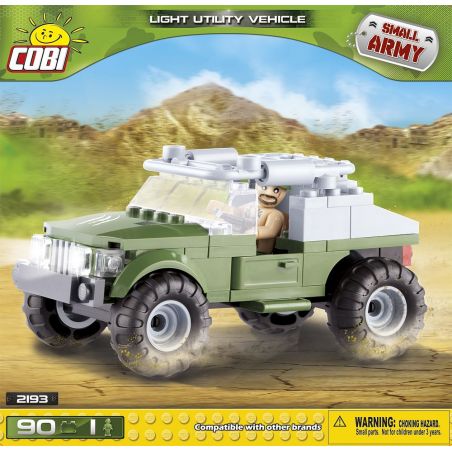 COBI 2193 non  XE TIỆN ÍCH NHẸ bộ đồ chơi xếp lắp ráp ghép mô hình Military Army LIGHT UTILITY VEHICLE Quân Sự Bộ Đội 90 khối