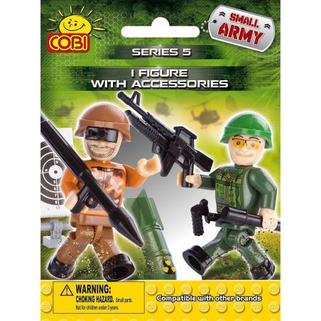 COBI 2005 non  1 HÌNH VÀ LOẠT PHỤ KIỆN 5 bộ đồ chơi xếp lắp ráp ghép mô hình Military Army 1 FIGURINE & ACCESSORIES SERIES 5 Quân Sự Bộ Đội