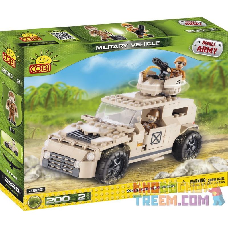 COBI 2328 non  XE QUÂN SỰ bộ đồ chơi xếp lắp ráp ghép mô hình Military Army MILITARY VEHICLE Quân Sự Bộ Đội 200 khối