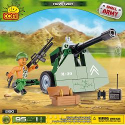 COBI 2190 non  LỰU PHÁO bộ đồ chơi xếp lắp ráp ghép mô hình Military Army HOWITZER Quân Sự Bộ Đội 95 khối