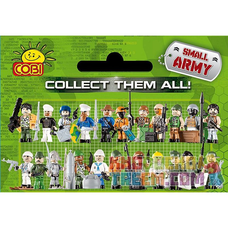 COBI 2004 non  1 HÌNH VÀ LOẠT PHỤ KIỆN 4 bộ đồ chơi xếp lắp ráp ghép mô hình Military Army 1 FIGURINE & ACCESSORIES SERIES 4 Quân Sự Bộ Đội