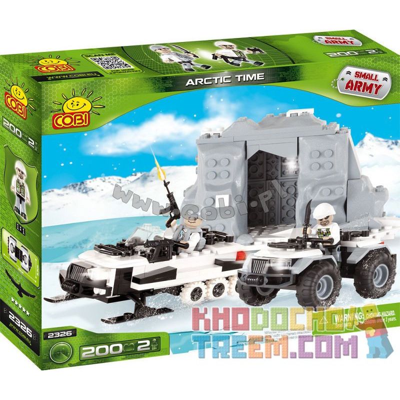COBI 2326 non  THỜI GIAN ĐỊA CỰC bộ đồ chơi xếp lắp ráp ghép mô hình Military Army ARCTIC TIME Quân Sự Bộ Đội 200 khối