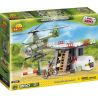COBI 2331 non  CƠ SỞ TRỰC THĂNG bộ đồ chơi xếp lắp ráp ghép mô hình Military Army HELICOPTER BASE Quân Sự Bộ Đội 200 khối