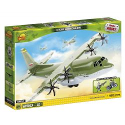 COBI 2604 non  MÁY BAY VẬN TẢI HERCULES C-130 bộ đồ chơi xếp lắp ráp ghép mô hình Military Army Quân Sự Bộ Đội 290 khối