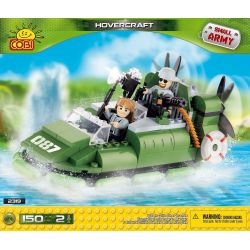 COBI 2319 non  THỦY PHI CƠ bộ đồ chơi xếp lắp ráp ghép mô hình Military Army HOVERCRAFT Quân Sự Bộ Đội 150 khối