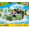 COBI 2319 non  THỦY PHI CƠ bộ đồ chơi xếp lắp ráp ghép mô hình Military Army HOVERCRAFT Quân Sự Bộ Đội 150 khối