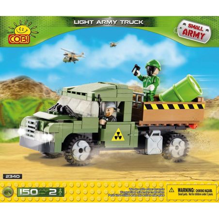 COBI 2340 non  XE TẢI QUÂN ĐỘI HẠNG NHẸ bộ đồ chơi xếp lắp ráp ghép mô hình Military Army LIGHT ARMY TRUCK Quân Sự Bộ Đội 150 khối