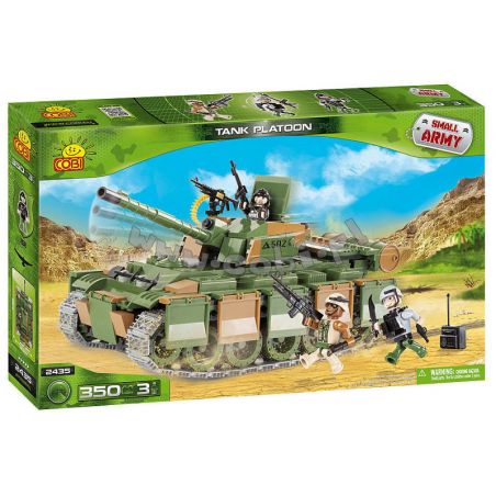 COBI 2435 non  ĐẠI ĐỘI XE TĂNG bộ đồ chơi xếp lắp ráp ghép mô hình Military Army TANK PLATOON Quân Sự Bộ Đội 350 khối