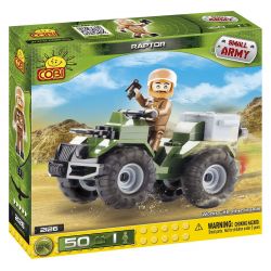 COBI 2126 non  ĐỘNG VẬT ĂN THỊT bộ đồ chơi xếp lắp ráp ghép mô hình Military Army RAPTOR Quân Sự Bộ Đội 50 khối