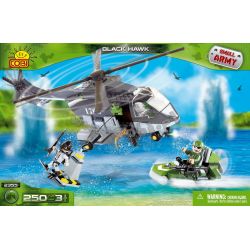 COBI 2355 2358 non  TRỰC THĂNG BLACK HAWK bộ đồ chơi xếp lắp ráp ghép mô hình Military Army Quân Sự Bộ Đội 250 khối