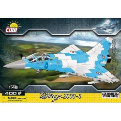COBI 5801 non  PHANTOM 2000-5. bộ đồ chơi xếp lắp ráp ghép mô hình Military Army MIRAGE 2000-5 Quân Sự Bộ Đội 400 khối