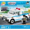 COBI 1546 non  XE CẢNH SÁT bộ đồ chơi xếp lắp ráp ghép mô hình City POLICE CAR Thành Phố 100 khối