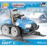 COBI 1544 non  XE TRƯỢT TUYẾT CỦA CẢNH SÁT bộ đồ chơi xếp lắp ráp ghép mô hình City POLICE SNOWMOBILE Thành Phố 100 khối
