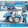 COBI 1544 non  XE TRƯỢT TUYẾT CỦA CẢNH SÁT bộ đồ chơi xếp lắp ráp ghép mô hình City POLICE SNOWMOBILE Thành Phố 100 khối