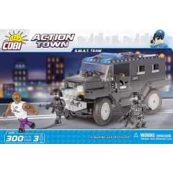 COBI 1575 non  NHÓM S.W.A.T bộ đồ chơi xếp lắp ráp ghép mô hình City S.W.A.T TEAM Thành Phố 300 khối