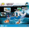 COBI 1577 non  TÀU TUẦN TRA CẢNH SÁT bộ đồ chơi xếp lắp ráp ghép mô hình City POLICE PATROL BOAT Thành Phố 260 khối