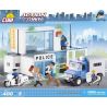 COBI 1567 non  ĐỒN CẢNH SÁT bộ đồ chơi xếp lắp ráp ghép mô hình City POLICE DEPARTMENT Thành Phố 400 khối