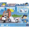 COBI 1560 non  CẢNH SAT ĐUỔI THEO bộ đồ chơi xếp lắp ráp ghép mô hình City POLICE CHASE Thành Phố 40 khối