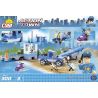 COBI 1565 non  TUẦN TRA CẢNG bộ đồ chơi xếp lắp ráp ghép mô hình City HARBOR PATROL Thành Phố 300 khối