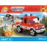 COBI 1479 non  XE THANG CÓ KHỚP NỐI bộ đồ chơi xếp lắp ráp ghép mô hình City ARTICULATED BOOM FIRE TRUCK Thành Phố 140 khối