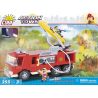 COBI 1474 non  XE CỨU HỎA LỚN bộ đồ chơi xếp lắp ráp ghép mô hình City MEGA FIRE TRUCK Thành Phố 355 khối