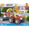 COBI 1476 non  CỨU HỎA MỌI ĐỊA HÌNH bộ đồ chơi xếp lắp ráp ghép mô hình City ALL TERRAIN FIRE RESCUE Thành Phố 120 khối