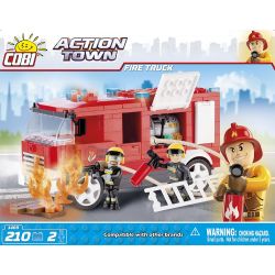 COBI 1469 non  XE CỨU HỎA bộ đồ chơi xếp lắp ráp ghép mô hình City FIRE TRUCK Thành Phố 210 khối