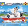 COBI 1464 non  TÀU CỨU HỘ bộ đồ chơi xếp lắp ráp ghép mô hình City RESCUE SHIP Thành Phố 250 khối