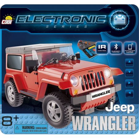 COBI 21920 non  JEEP WRANGLER (MÀU ĐỎ ĐIỀU KHIỂN TỪ XA) bộ đồ chơi xếp lắp ráp ghép mô hình JEEP WRANGLER (RED R/C) 201 khối