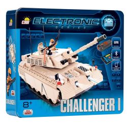 COBI 21905 non  CHALLENGER TANK I (ĐIỀU KHIỂN TỪ XA) bộ đồ chơi xếp lắp ráp ghép mô hình CHALLENGER I (R/C)