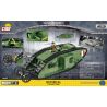 COBI 2972 non  ĐÁNH DẤU TÔI XE TĂNG bộ đồ chơi xếp lắp ráp ghép mô hình Military Army TANK MARK I Quân Sự Bộ Đội 605 khối