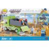 COBI 1677 non  XE BEN DỊCH VỤ TP. bộ đồ chơi xếp lắp ráp ghép mô hình City CIVIL SERVICE DUMP TRUCK Thành Phố 300 khối