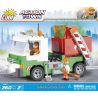 COBI 1781 non  XE CHỞ RÁC CÓ LU bộ đồ chơi xếp lắp ráp ghép mô hình City GARBAGE TRUCK WITH ROLL-OFF DUMPSTER Thành Phố 260 khối
