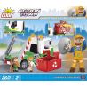 COBI 1781 non  XE CHỞ RÁC CÓ LU bộ đồ chơi xếp lắp ráp ghép mô hình City GARBAGE TRUCK WITH ROLL-OFF DUMPSTER Thành Phố 260 khối