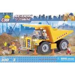 COBI 1665 non  XE TẢI CHỞ MÌN bộ đồ chơi xếp lắp ráp ghép mô hình City BIG TIPPER Thành Phố 300 khối