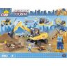 COBI 1666 non  CÔNG NHÂN XÂY DỰNG bộ đồ chơi xếp lắp ráp ghép mô hình City CONSTRUCTION WORKS Thành Phố 350 khối