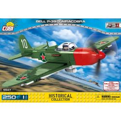 COBI 5547 non  COBRA TRÊN KHÔNG P-39 bộ đồ chơi xếp lắp ráp ghép mô hình Military Army BELL P-39Q AIRACOBRA Quân Sự Bộ Đội 250 khối