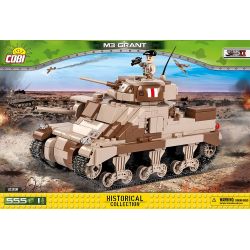 COBI 2391 non  XE TĂNG CẤP M3 bộ đồ chơi xếp lắp ráp ghép mô hình Military Army M3 GRANT Quân Sự Bộ Đội 555 khối