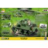 COBI 2385 non  XE TĂNG M3 LEE bộ đồ chơi xếp lắp ráp ghép mô hình Military Army Quân Sự Bộ Đội 530 khối