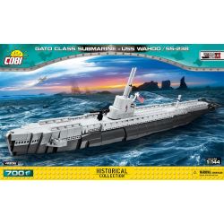 COBI 4806 non  HUNGE (USS WAHOO SS-238) bộ đồ chơi xếp lắp ráp ghép mô hình Military Army GATO CLASS SUBMARINE - USS WAHOO/SS-238 Quân Sự Bộ Đội 700 khối