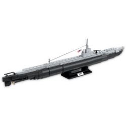 COBI 4806 non  HUNGE (USS WAHOO SS-238) bộ đồ chơi xếp lắp ráp ghép mô hình Military Army GATO CLASS SUBMARINE - USS WAHOO/SS-238 Quân Sự Bộ Đội 700 khối