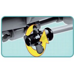 COBI 4805 non  TÀU NGẦM TYPE VII B U-48 bộ đồ chơi xếp lắp ráp ghép mô hình Military Army U-BOOT U-48 VII Quân Sự Bộ Đội 800 khối