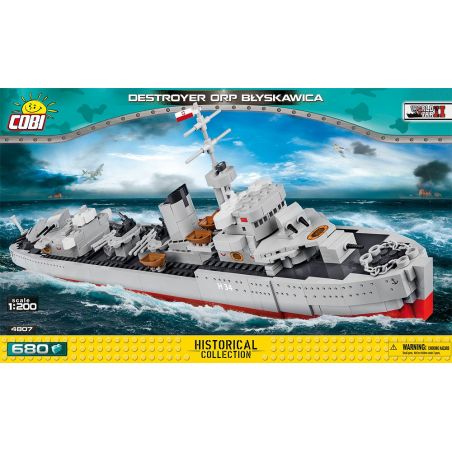 NOT  PIRATE LOGO COLLECTABLE COIN 5006471 COBI 4807 xếp lắp ráp ghép mô hình KHU TRỤC HẠM BLIKSEM Gear Đồ Lắp Ghép 680 khối