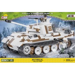 COBI 2511 non  LEOPARD TANK. bộ đồ chơi xếp lắp ráp ghép mô hình Military Army PANZER V PANTHER AUSF. Quân Sự Bộ Đội 490 khối
