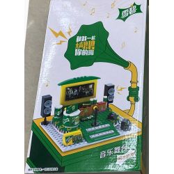 COCA-COLA GGSY2964109B 2964109B non  LẮP RÁP SÂN KHẤU ÂM NHẠC bộ đồ chơi xếp lắp ráp ghép mô hình City MUSIC Thành Phố