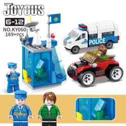 Kazi KY060 non  CẢNH SÁT THÔNG MINH KY060 bộ đồ chơi xếp lắp ráp ghép mô hình Police JOYOUS 169 khối